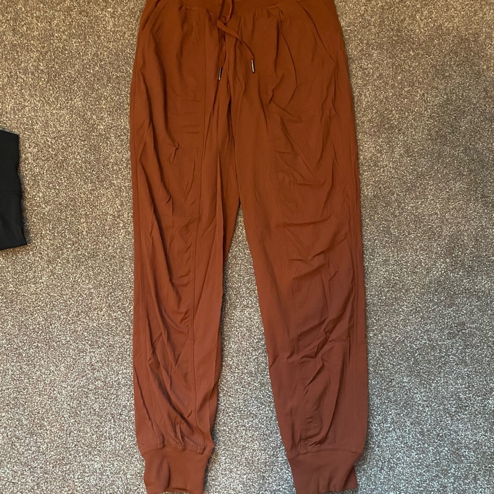 Burnt orange Lululemon joggers